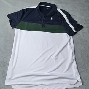 Bjorn Borg Polo Shirt Mens XL  Color Block Tyler Short Sleeve Tennis Golf